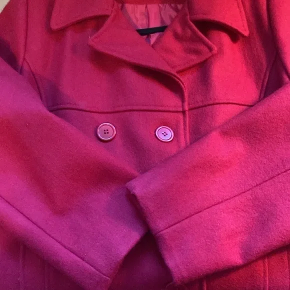 Cache Creek Vintage Wool Double Breasted Classic Christmas Winter Pea Coat Sz L - Picture 12 of 15